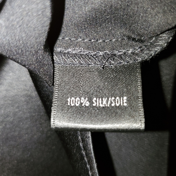 Lafayette 148 New York Womens Silk Black blouse 12 NWT - Picture 8 of 10